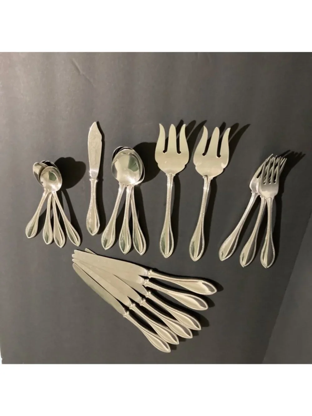 Oneida Arbor American Harmony Flatware And Serving Pieces Lot of 19